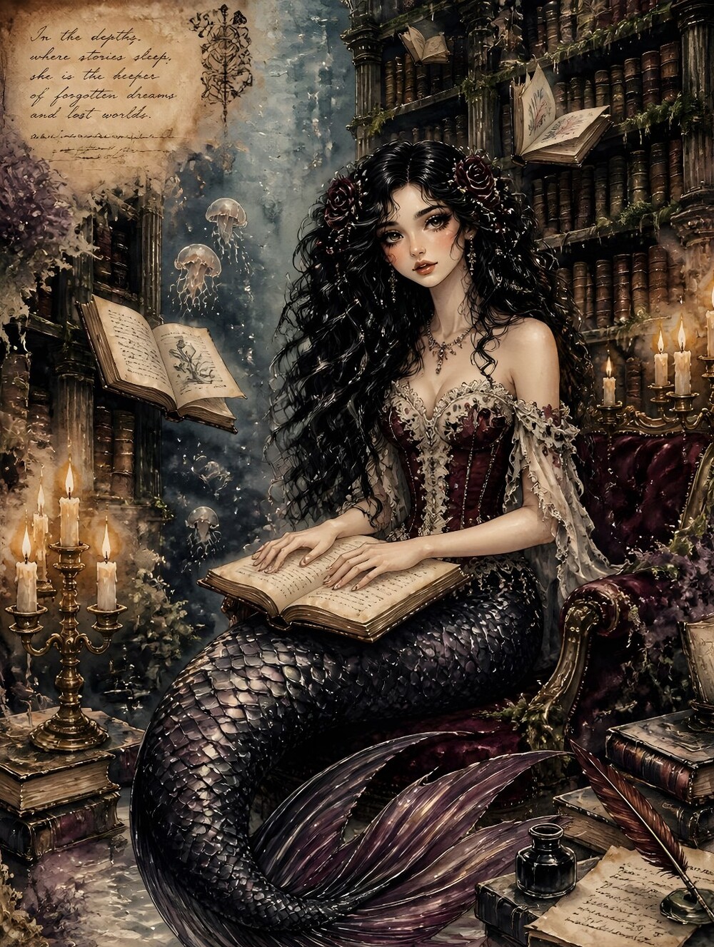Beautifil Mermaid Print